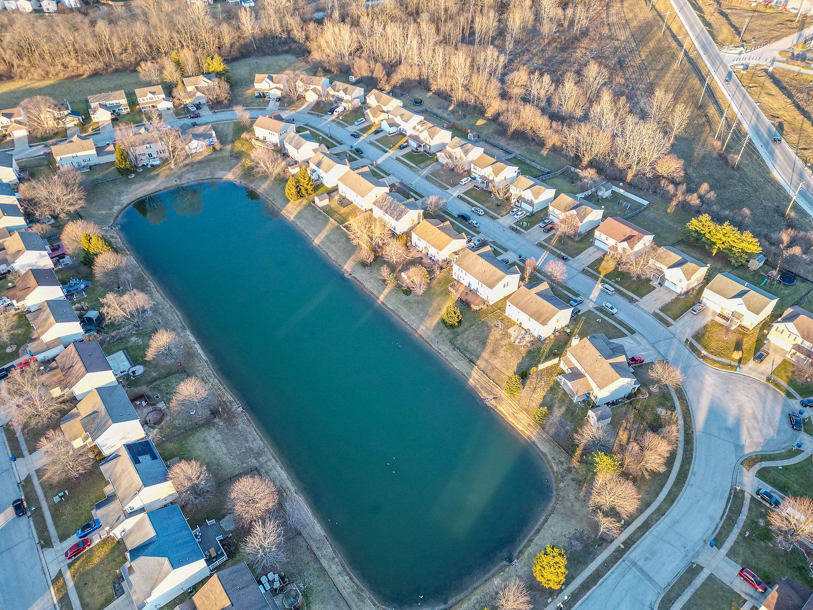 Aerial Lot Context — Geist real estate media by Indy Flycam